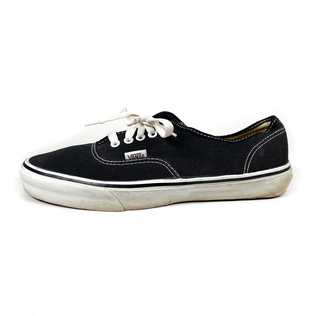 Vintage 90's Vans Authentics Black Made in USA Skate Shoes ...