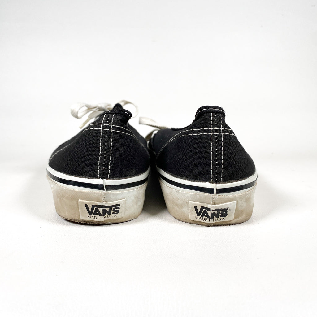 Vintage 90's Vans Authentics Black Made in USA Skate Shoes – CobbleStore  Vintage