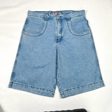 Modern 2025 JNCO Twin Cannon 101 Light Wash 36 Waist Shorts