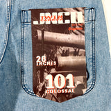Modern 2025 JNCO Twin Cannon 101 Light Wash 36 Waist Shorts