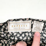 Vintage Y2K Express Floral Mini Skirt