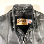 Vintage 80's Schott Leather Cafe Racer Jacket