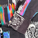 Vintage 90s Southwestern Pattern Snap Button Up Shirt