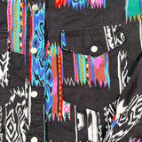 Vintage 90s Southwestern Pattern Snap Button Up Shirt