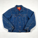 Vintage 80's Levi's Flannel Lined Steelers Denim Jacket