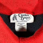 Vintage 90's Cracker Barrel Holiday Collared Crewneck Sweatshirt