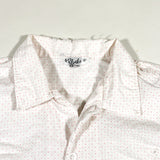 Vintage 50's Blocks Red Dot Loop Collar Button Up Shirt