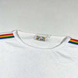 Vintage 80's Hawaii Souvenir Rainbow Striped Shirt