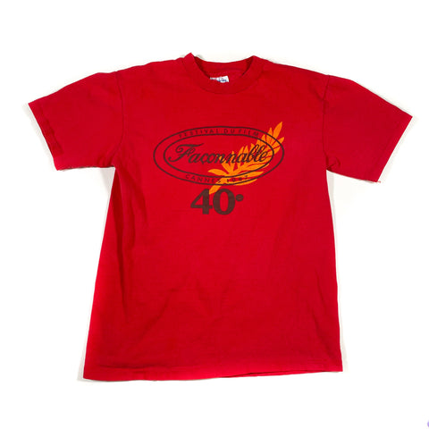 Vintae 1987 Cannes Faconnable Festival Du Film T-Shirt