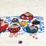 Vintage 90's Ham Wear Pigs at the Beach T-Shirt