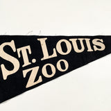 Vintage 80's St. Louis Zoo Tiger Pennant Flag