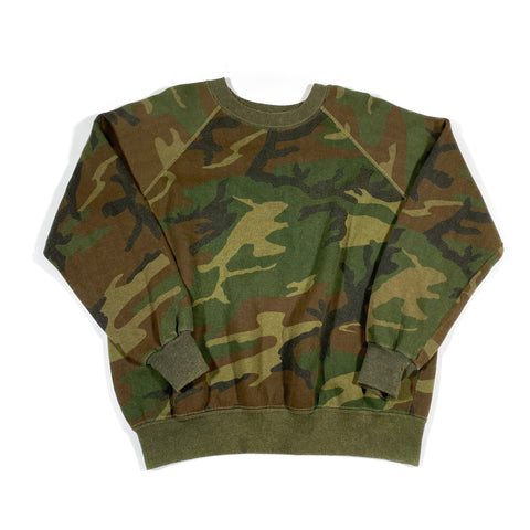 Vintage 80's Bassett Walker Camo Crewneck Sweatshirt