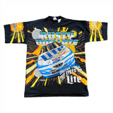 Vintage 1997 Rusty Wallace Miller Lite AOP T-Shirt