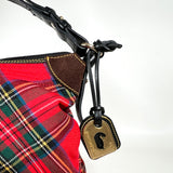 Vintage 90’s Dooney & Bourke Tartan Plaid Hobo Shoulder Bag Purse