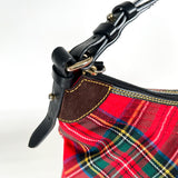 Vintage 90’s Dooney & Bourke Tartan Plaid Hobo Shoulder Bag Purse