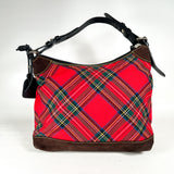 Vintage 90’s Dooney & Bourke Tartan Plaid Hobo Shoulder Bag Purse