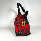 Vintage 90’s Dooney & Bourke Tartan Plaid Hobo Shoulder Bag Purse