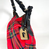 Vintage 90’s Dooney & Bourke Tartan Plaid Hobo Shoulder Bag Purse