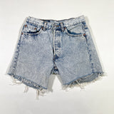 Vintage 80's Levi's 501 Acid Washed Cut Off shorts