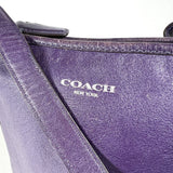 Modern 2013 Coach Legacy Mini Duffle Purple Leather Crossbody Bag
