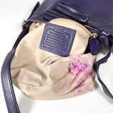 Modern 2013 Coach Legacy Mini Duffle Purple Leather Crossbody Bag