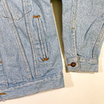 Vintage 80's Levi's Acid Washed Denim Trucker Jacket