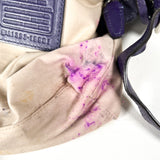 Modern 2013 Coach Legacy Mini Duffle Purple Leather Crossbody Bag