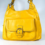 Modern 2013 Coach Campbell Satchel Sunflower Yellow Leather Bag