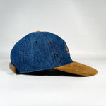 Vintage 90's ABF Trucking Denim & Suede Strapback Hat