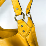 Modern 2013 Coach Campbell Satchel Sunflower Yellow Leather Bag
