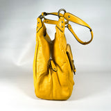 Modern 2013 Coach Campbell Satchel Sunflower Yellow Leather Bag