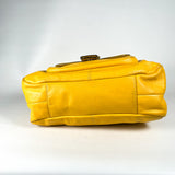Modern 2013 Coach Campbell Satchel Sunflower Yellow Leather Bag