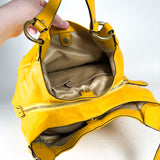 Modern 2013 Coach Campbell Satchel Sunflower Yellow Leather Bag