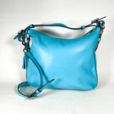 Modern 2013 Coach Legacy Courtenay Aqua Blue Leather Hobo Bag