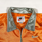 Vintage 90's Nike Air Swishy Full Zip Collared Jersey Shirt