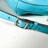 Modern 2013 Coach Legacy Courtenay Aqua Blue Leather Hobo Bag