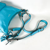 Modern 2013 Coach Legacy Courtenay Aqua Blue Leather Hobo Bag