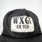 Vintage 80's WXGI AM 950 Richmond Country Radio Promo Hat