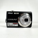 Vintage 2009 Nikon Coolpix S220 Black 10MP Digital Camera