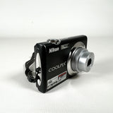 Vintage 2009 Nikon Coolpix S220 Black 10MP Digital Camera