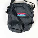 Vintage 90's TEK Black Nylon Mini Shoulder Bag Crossbody Pouch