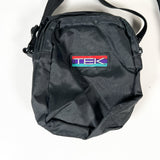 Vintage 90's TEK Black Nylon Mini Shoulder Bag Crossbody Pouch