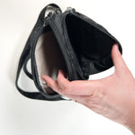 Vintage 90's TEK Black Nylon Mini Shoulder Bag Crossbody Pouch