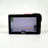 Modern 2010 Nikon Coolpix S80 14MP Red Touchscreen Digital Camera