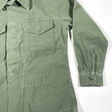 Vintage 60's Army Green Button Up Fatigue Shirt