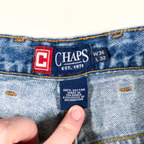 Vintage 90's Chaps Blue Denim Jean Shorts