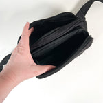 Vintage 90's Mickey Mouse Black Embroidered Fanny Pack