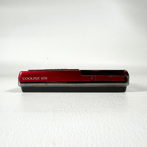 Vintage 2010 Nikon Coolpix S70 Red Digital Camera – CobbleStore