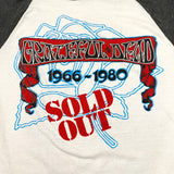 Vintage 1980 Grateful Dead Bertha Sold Out Tour Raglan T-Shirt