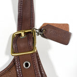 Vintage 80's Coach Berkeley Crescent Sadle 9988 Brown Pebble Leather Purse